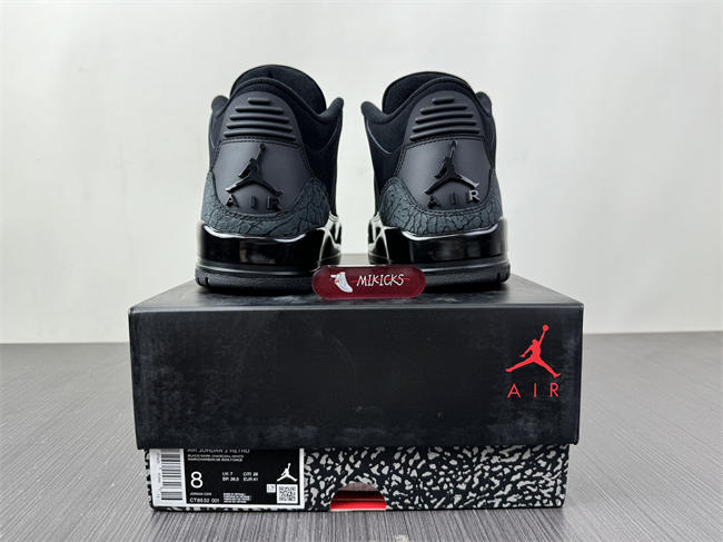 Air Jordan 3 “Black Cat” CT8532-001
