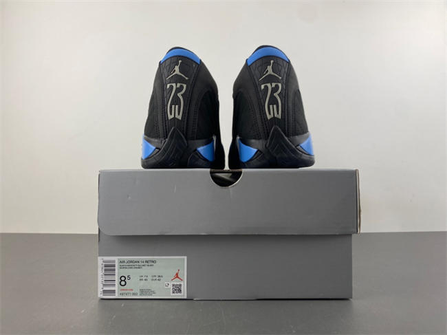 Air Jordan 14 “Black/University Blue” 487471-002